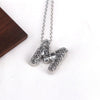 Wholesale Jewelry Hiphop Style Copper Alloy Cross Pendant Water Wave Chain Necklace With Letter Pattern And Electroplating Process