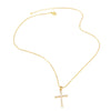 Wholesale Jewelry Hiphop Style Cross Pendant Necklace Copper Goldplated Box Chain
