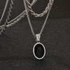 Wholesale Jewelry Hiphop Style Geometric Alloy Pendant Doublelayer Square Pearl Chain Necklace Electroplated