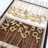 Wholesale Jewelry Hiphop Style Letter Copper And Alloy Pendant Necklace With Snake Bone Chain Electroplating