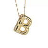 Wholesale Jewelry Hiphop Style Letter Copper And Alloy Pendant Necklace With Snake Bone Chain Electroplating