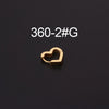 Ear Cartilage Rings & Studs Fashion Geometric 316 Stainless Steel  Plating