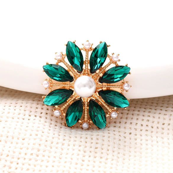 Wholesale Jewelry Horse Eye Pearl Flower Zinc Alloy Electroplated Accessories
