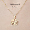 Wholesale Jewelry IG Style Casual  Palm Tree 201 Stainless Steel 18K Gold Plated Polishing Hollow Out Pendant Necklace