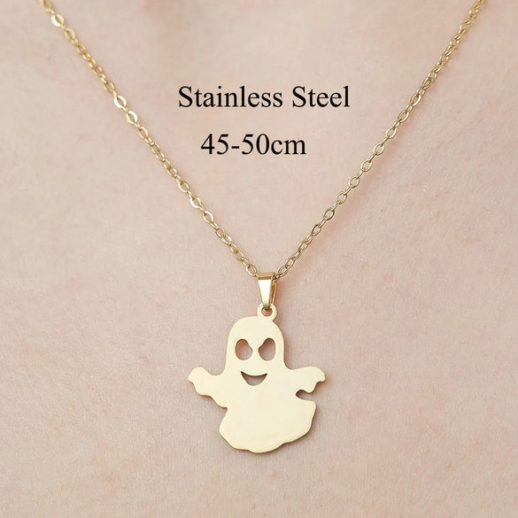 Wholesale Jewelry IG Style Casual  Palm Tree 201 Stainless Steel 18K Gold Plated Polishing Hollow Out Pendant Necklace