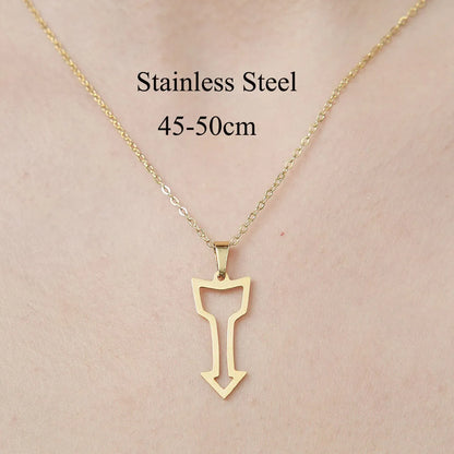 Wholesale Jewelry IG Style Casual  Palm Tree 201 Stainless Steel 18K Gold Plated Polishing Hollow Out Pendant Necklace