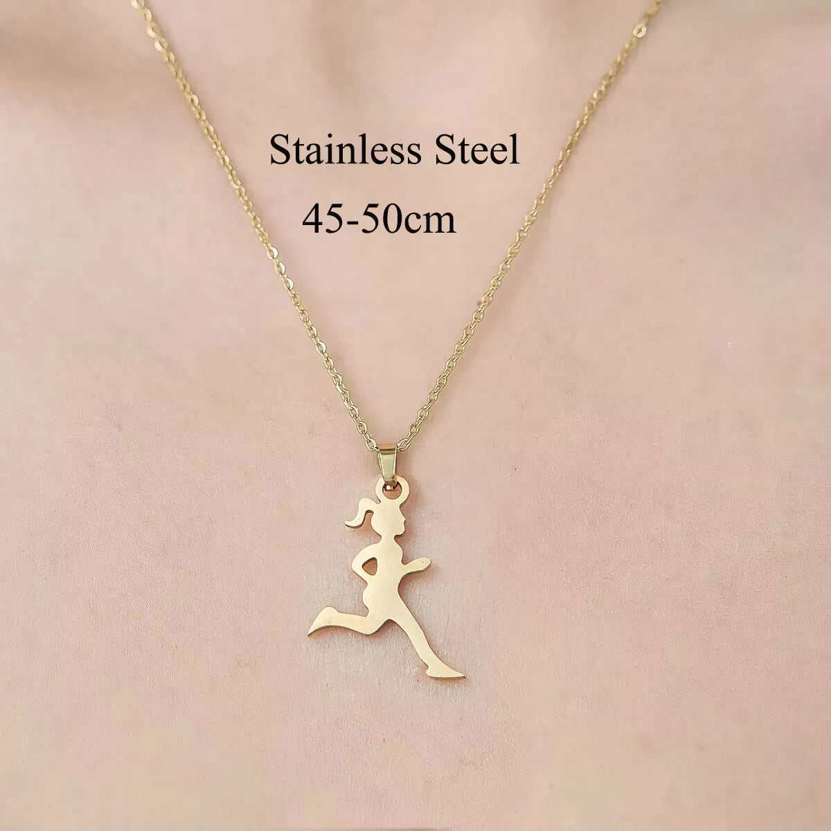 Wholesale Jewelry IG Style Casual  Palm Tree 201 Stainless Steel 18K Gold Plated Polishing Hollow Out Pendant Necklace