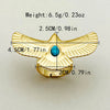 Wholesale Jewelry IG Style Casual Korean Style Oval Heart Shape Eagle 304 Stainless Steel Turquoise 14K Gold Plated Inlay Open Rings Rings