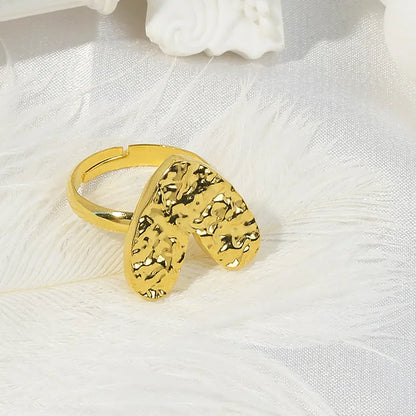 Wholesale Jewelry IG Style Casual Sweet Heart Shape 304 Stainless Steel 14K Gold Plated Open Rings