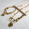 Wholesale Jewelry IG Style Classic Style Heart Shape 304 Stainless Steel Bracelets Necklace
