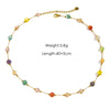 Wholesale Jewelry IG Style Elegant Simple Style Geometric 304 Stainless Steel 18K Gold Plated Beaded Bracelets Anklet Necklace