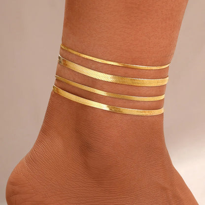 Wholesale Jewelry IG Style Elegant Tropical Geometric Alloy Anklet