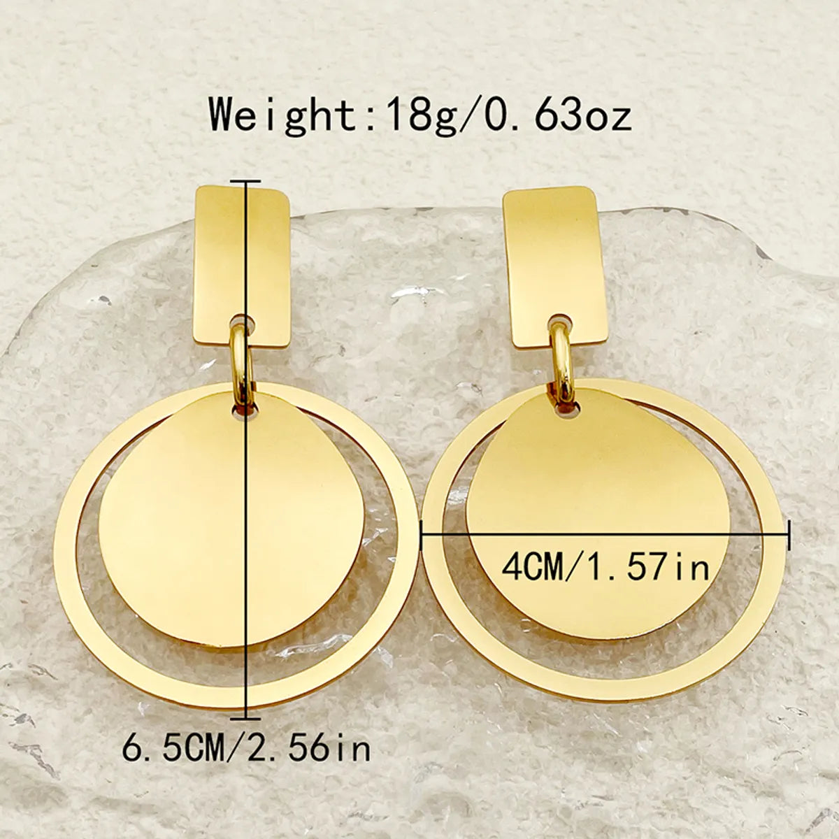 Wholesale Jewelry IG Style Exaggerated Streetwear V Shape Geometric 304 Stainless Steel 14K Gold Plated Plating Jewelry Set