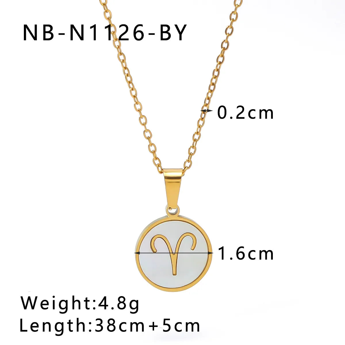 Wholesale Jewelry IG Style Geometric Constellation Titanium Steel Seashells Plating Inlay Pendant Necklace