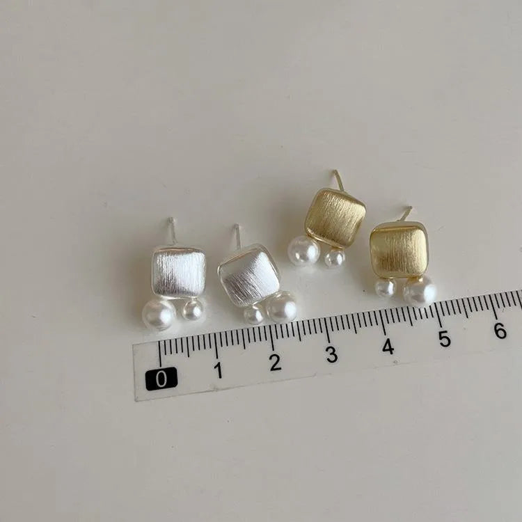 Wholesale Jewelry Ig Style Korean Style Geometric Alloy Plating Ear Studs