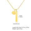 Wholesale Jewelry IG Style Simple Style Geometric 201 Stainless Steel 18K Gold Plated Cable Chain Pendant Necklace