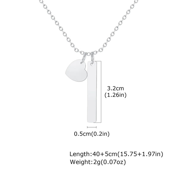 Wholesale Jewelry IG Style Simple Style Geometric 201 Stainless Steel 18K Gold Plated Cable Chain Pendant Necklace