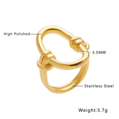 Wholesale Jewelry IG Style Simple Style Geometric Titanium Steel Pearl Zircon Inlay Rings