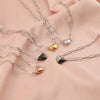Wholesale Jewelry Simple Style IG Style Customization Laser Engraving Heart Shape 304 Stainless Steel Plating Pendant Necklace Paperclip Chain