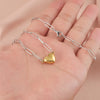 Wholesale Jewelry Simple Style IG Style Customization Laser Engraving Heart Shape 304 Stainless Steel Plating Pendant Necklace Paperclip Chain