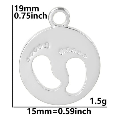 Wholesale Jewelry IG Style Simple Style Round Footprint 304 Stainless Steel 18K Gold Plated Hollow Out Pendant Necklace Necklace Pendant