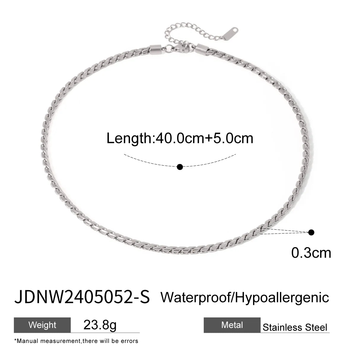 Wholesale Jewelry IG Style Simple Style Solid Color 304 Stainless Steel Bracelets Necklace