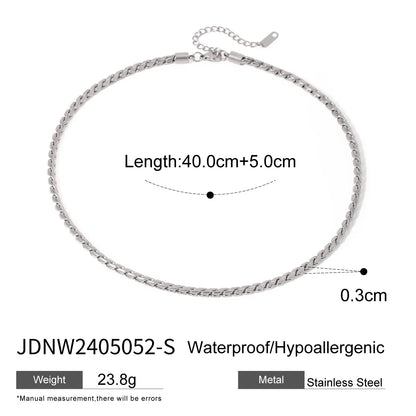 Wholesale Jewelry IG Style Simple Style Solid Color 304 Stainless Steel Bracelets Necklace