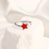 Wholesale Jewelry IG Style Simple Style Star Oval Wings 304 Stainless Steel 18K Gold Plated Enamel Open Rings