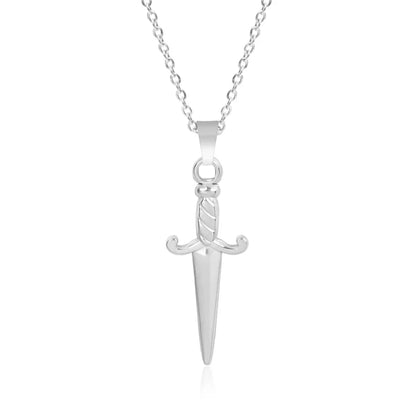 Wholesale Jewelry IG Style Simple Style Sword 304 Stainless Steel 18K Gold Plated Pendant Necklace Necklace Pendant