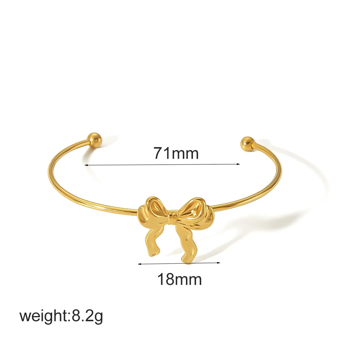 Wholesale Jewelry IG Style Sweet Bow Knot 304 Stainless Steel 18K Gold Plated Polishing Rings Earrings Necklace