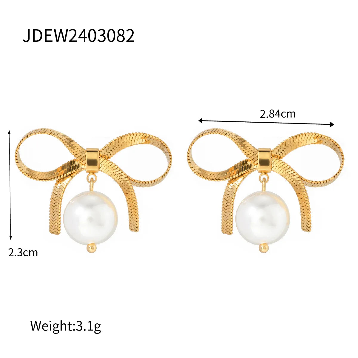 Wholesale Jewelry IG Style Sweet Heart Shape Bow Knot 304 Stainless Steel Rings Earrings