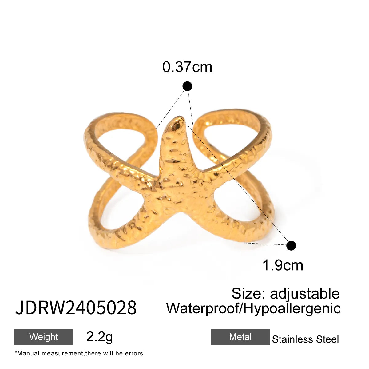 Wholesale Jewelry IG Style Vacation Simple Style Starfish Hippocampus Shell 304 Stainless Steel Artificial Pearls 18K Gold Plated Scallop Inlay Rings Earrings Necklace