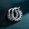 Wholesale Jewelry Ins Style Copper Zirconia Inlaid Geometric Ushaped Earrings For Women