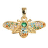 Wholesale Jewelry Insect Bee Copper Electroplated Pendant