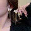 Wholesale Jewelry Lady Bow Knot Alloy Tassel Plating Drop Earrings