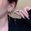 Wholesale Jewelry Lady Bow Knot Alloy Tassel Plating Drop Earrings