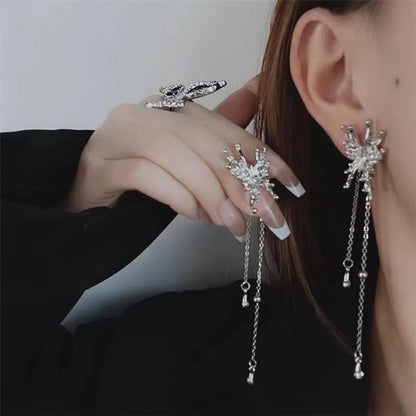 Wholesale Jewelry Lady Bow Knot Alloy Tassel Plating Drop Earrings