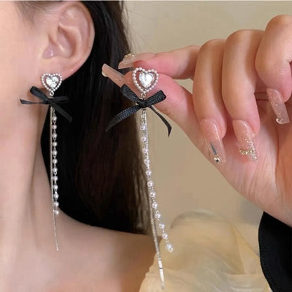 Wholesale Jewelry Lady Bow Knot Alloy Tassel Plating Drop Earrings