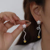 Wholesale Jewelry Lady Bow Knot Alloy Tassel Plating Drop Earrings