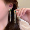 Wholesale Jewelry Lady Bow Knot Alloy Tassel Plating Drop Earrings