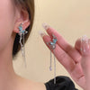 Wholesale Jewelry Lady Bow Knot Alloy Tassel Plating Drop Earrings