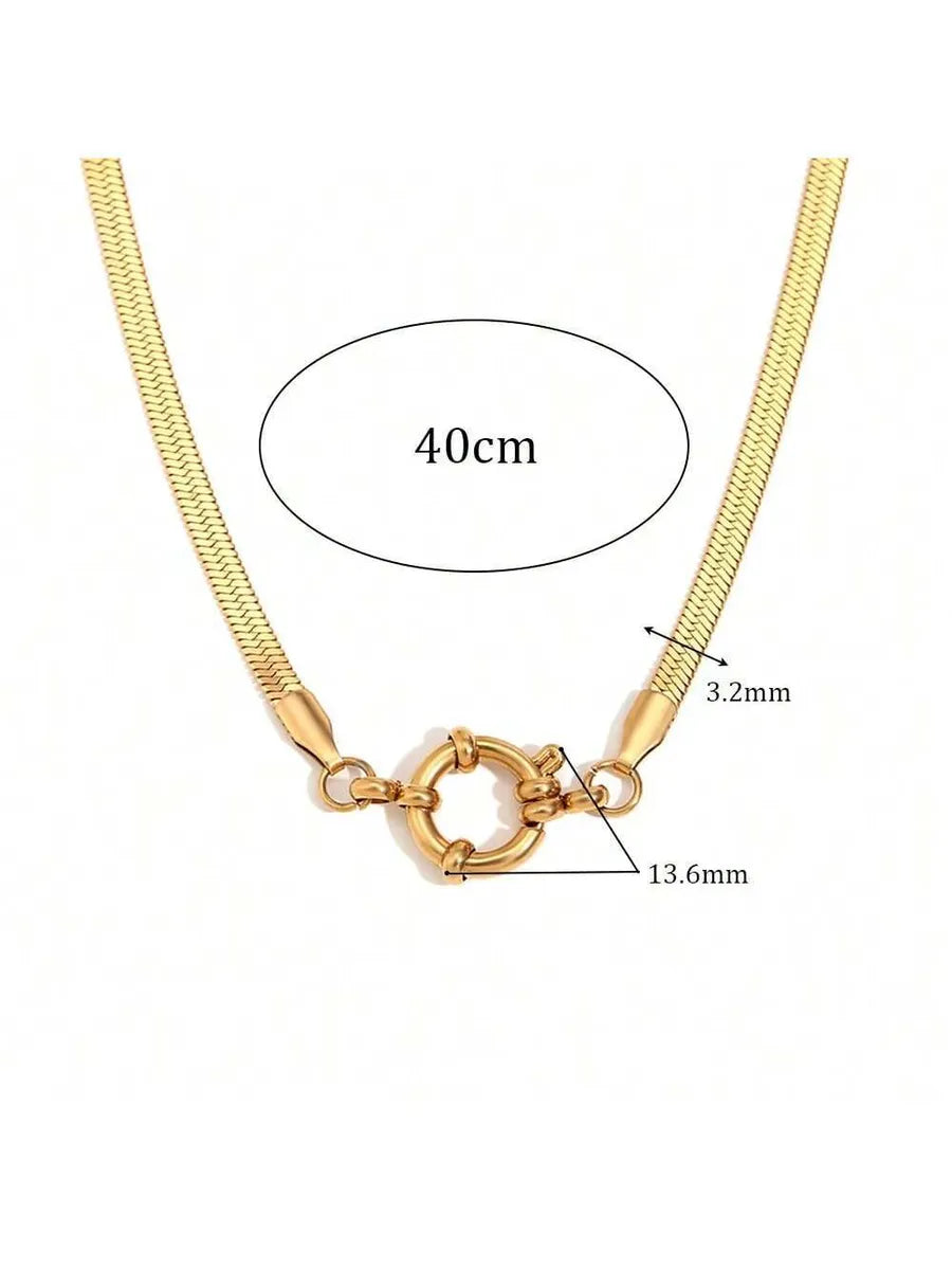 Wholesale Jewelry Lady Geometric 306 Stainless Steel Plating Necklace