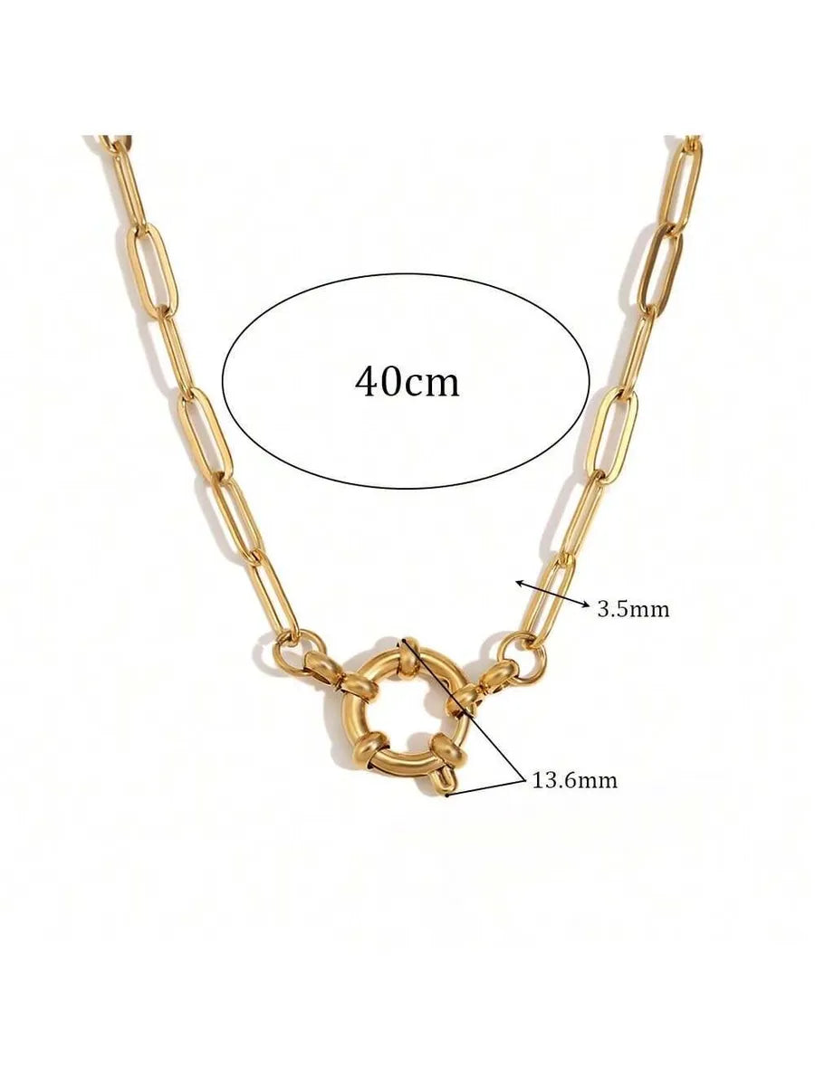 Wholesale Jewelry Lady Geometric 306 Stainless Steel Plating Necklace