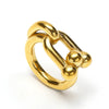 Wholesale Jewelry Lady Geometric Titanium Steel Plating Rings