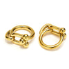 Wholesale Jewelry Lady Geometric Titanium Steel Plating Rings