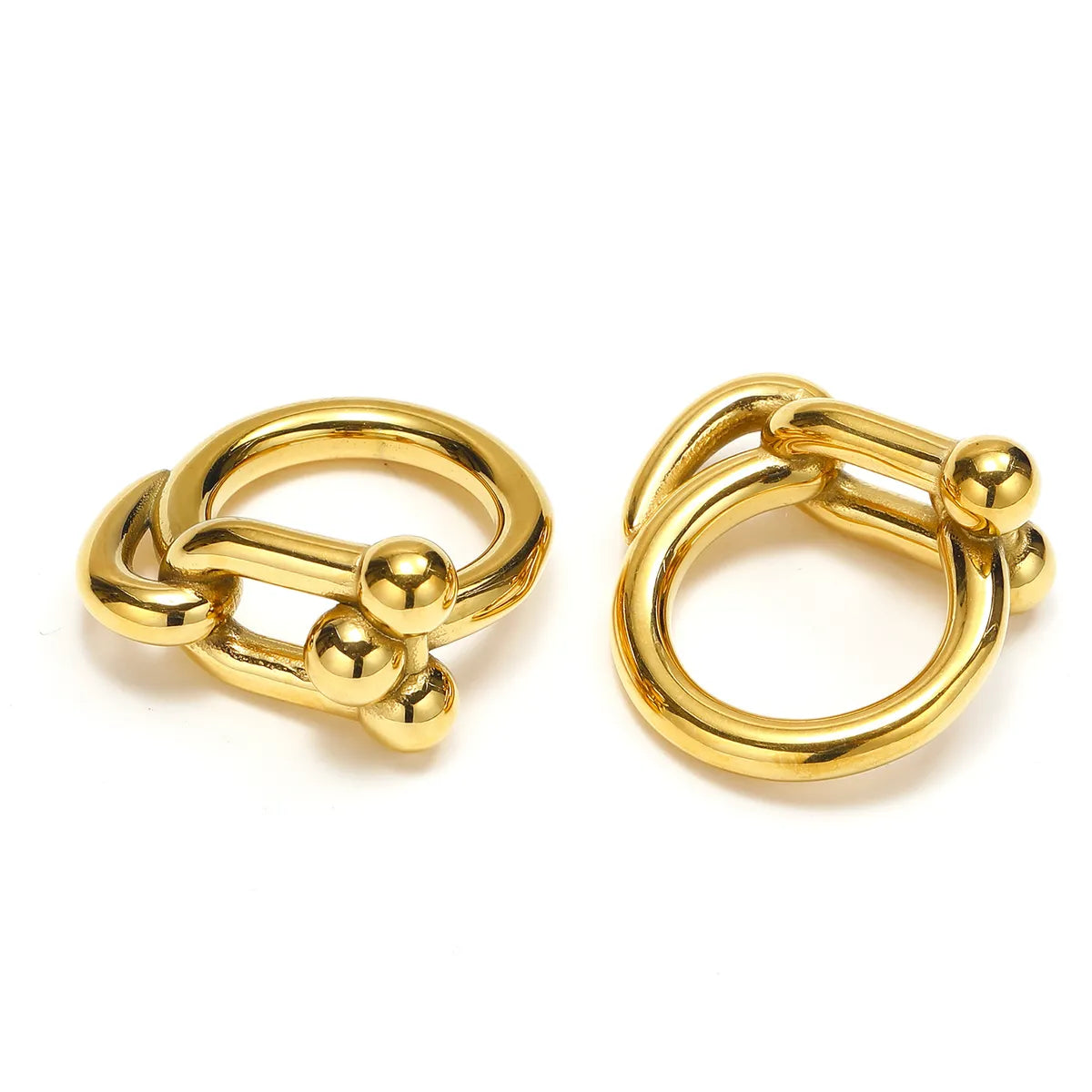 Wholesale Jewelry Lady Geometric Titanium Steel Plating Rings