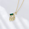 Wholesale Jewelry Leaf Pattern 925 Sterling Silver Pendant Necklace For Women