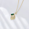 Wholesale Jewelry Leaf Pattern 925 Sterling Silver Pendant Necklace For Women