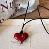 Wholesale Jewelry Leather Geometric Hand Knitted Croissant Smiley Face Bread Pendant Clavicle Chain