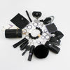 Wholesale Jewelry Leather Selfdefense Alarm Keychain Pendant Glass Glazed Heart Water Drop Bell Color Printing Accessories